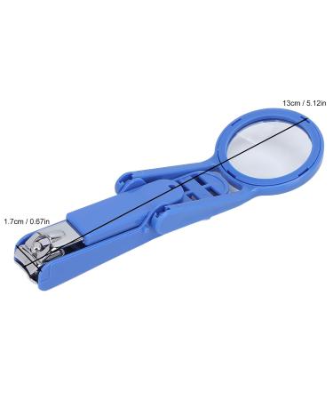 Premium Stainless Steel Nail Clipper with Magnifying Glass - Adjustable Fingernail & Toenail Cutter for Seniors & Babies (Blue) - International Shipping Available - Buy Online on GoSupps.com