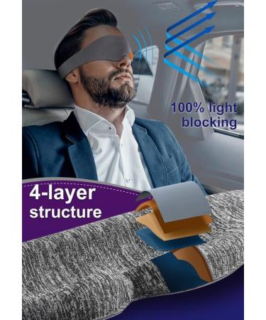 Soft & Comfortable Grey 3D Eye Mask for Sleeping - Enhance Your Sleep Quality - Buy Online on GoSupps.com