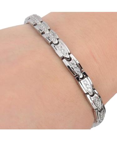 Pilipane Elegant Stainless Steel Magnetic Bracelet for Women - Pain Relief & Health Care Wrist Jewelry - Buy Online on GoSupps.com