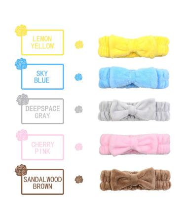 Simnice 8 Pack Microfiber Bowtie Headbands - Wide & Narrow - Adjustable Elastic Hair Band for Girls and Women - Ideal for Spa, Yoga, Sports, Makeup - Set of Facial Makeup Headbands - Buy Online on GoSupps.com