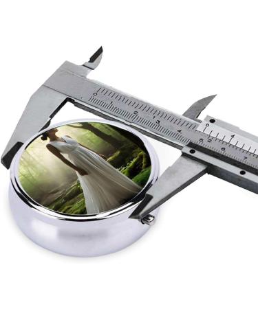 Lake Fairy Mini Round Pill Box | 3 Compartment Travel Pill Organizer | Portable Medicine Case for Home & Office - Buy Online on GoSupps.com