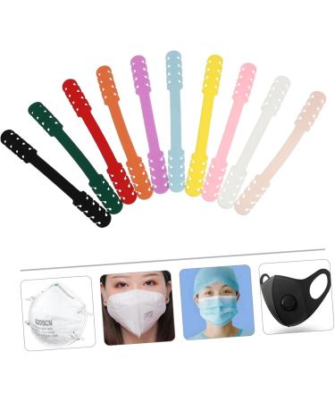 Clispeed 40pc Hook Mask Cord Buckle - Extendable Mask Ear Rope Connector (1.9x14.5cm) - Buy Now for International Shipping! - Buy Online on GoSupps.com