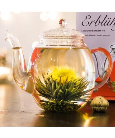 Buy Creano Teblumen Mix 6 - Bloomed White & Black Tea in Luxury Magnetic Box | 6 Premium Tea Pieces | Perfect Gift - Buy Online on GoSupps.com
