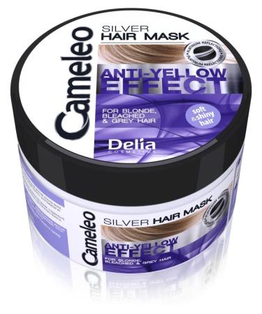 Cameleo Silver Toning Mask - Purple Treatment for Blonde Grey White Hair - UV Protect - 200ml - Buy Online on GoSupps.com