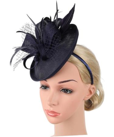 Gogogmee 1pc Mesh Headband Women Headdress Veil Hair Band Female Party Headdress Women Headwear Flower Hair Band Feather Hair Band Hair Band with Veil Party Hair Accessory Female Headband One Size Black - Buy Online on GoSupps.com