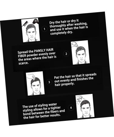 Beavorty 2 Pcs Hair Building Fibers Hair Thickening Hair Fibers for Thinning Hair Black - Buy Online on GoSupps.com