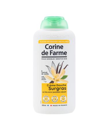 Corine de Farme - Shower Cream with Vanilla Extract - pH Neutral Natural Origin - Dermatological Control - 100% Made in France - 500 ml