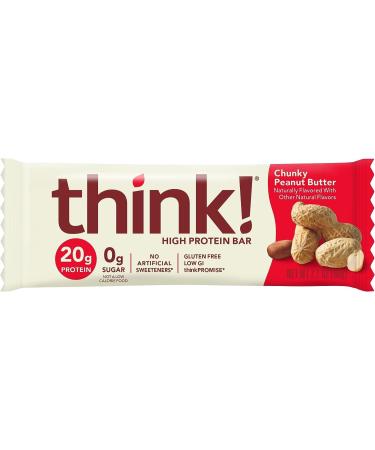 Think! High Protein Bars Chunky Peanut Butter 2.1 Oz 10 Count 600g - Buy Online on GoSupps.com