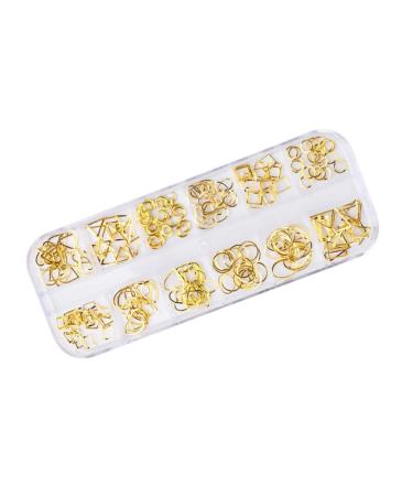 FRCOLOR 1 Box Rose Gold Decorations Metal Rivets Nail Decorations for Nail Art Sandwich Container Nail Cream Nail Art Decoration Ear Piercer Kit Nail Art Accessories Boxed Tool Size 1 Picture 1