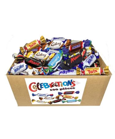 CELEBRATIONS | Assortment of mini chocolates SNICKERS, TWIX, MARS, MALTESERS, BOUNTY, GALAXY, MILKY WAY | about 700g of delicious