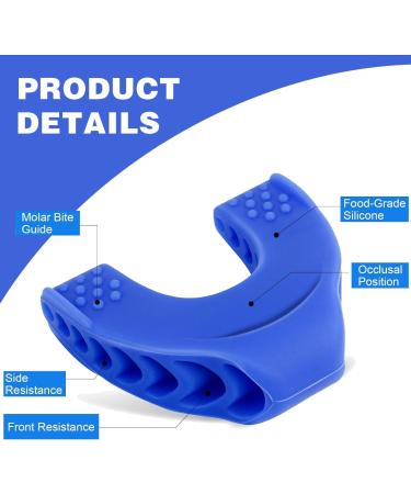 Tizzic Jaw Muscle Exerciser (2 Pcs) Jaw Exerciser For Men & Women Jaw Trainer Mandibular Muscle Exerciser Target Your Chin & Cheekbones Suitable For Initial Exerciser (Blue - 40 Pounds) Blue -- 40 Pounds - Buy Online on GoSupps.com