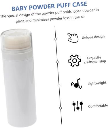 Abaodam Bo te de Poudre pour B b 2 Pi ces Houppette Flacon Portable L ger et R sistant tui de Rangement Compact Voyage sans Danger pour Peau Sensible Facile Couleur - Buy Online on GoSupps.com