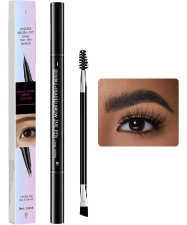 Eyebrow 2in1 Eyebrow Pen Longlasting SmudgeResistant Precision Shaping Doublesided Cosmetic for Professional Makeup 5 - Buy Online on GoSupps.com