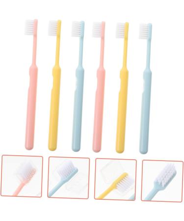 HOMSFOU 6pcs Soft Toothbrushes with Protective Case | Family Pack Travel Nylon | International Shipping Available - Buy Online on GoSupps.com