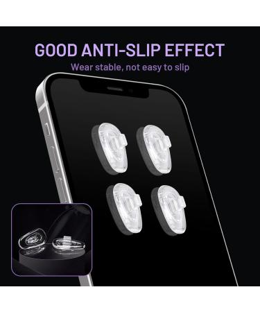 Silicone Nose Pads for Glasses - 5 Pairs | Anti-Slip & Comfortable Adhesive Nose Pads for Eyeglasses, Sunglasses, Spectacles | Grips & Cushions for Nose Support | Non-Toxic Silicone - Buy Online on GoSupps.com