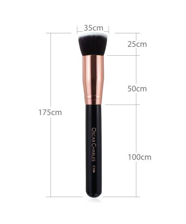 Oscar Charles 104 Luxe Flat Top Foundation Brush - Rose Gold Professional Makeup Tool for Flawless Application | International Shipping - Buy Online on GoSupps.com