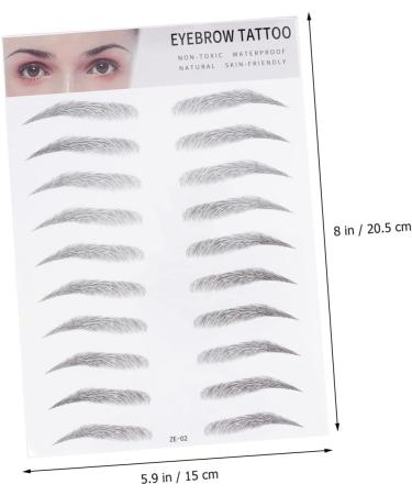 Eyebrow Sticker 2pcs 3d Eyebrow Stickers Cosmetology Kit Woman Suit Set Stickers Brow Shaper Makeup Eyebrow Transfer Eyebrow Hair Artificial Eyebrow Tool Black The Lazy 4d - Buy Online on GoSupps.com
