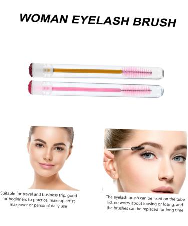 FOMIYES 30 Pcs Transparent Tube Mascara Brush False Lash Mascara Diamond Eyelash Tube Small Eyelash Brush - Buy Online on GoSupps.com