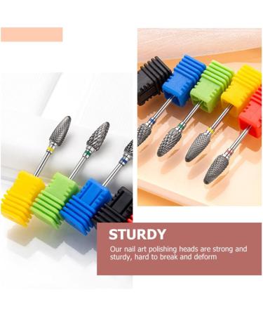 POPETPOP 2pcs Nail Polisher Russian Manicure Drill Bits Nails Nail Art Supplies Electrical Tools Nail Drill Tips Nail Drill Heads Cuticle Nail Drill Bit Polishing Drill Bits Polishing Bit 7x1.3cmx2pcs As Shownx2pcs - Buy Online on GoSupps.com