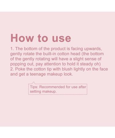 LXZJJM 2-in-1 Air Blush Stick Bring Your Own Puff Head Fine powder Natural and lightweight Easy to apply Brightens and whitens the complexion (02#Peach Pink Net content 3.4 g/0.12 oz.) 02#peach Pink 3.4 g (Pack of 1) - Buy Online on GoSupps.com