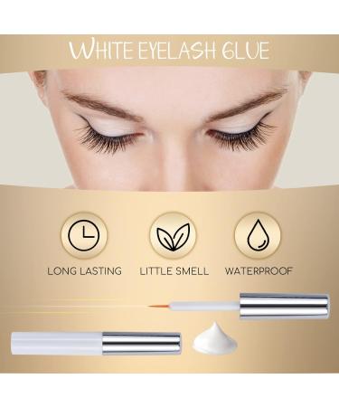 Larbois Individual Eyelashes with Clear Glue - 45 Clusters Kit, Natural Look, Reusable, Latex-Free, Russian Lashes - 10-16mm - Buy Online on GoSupps.com