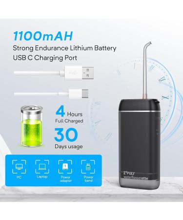 Enterpuly Portable Oral Shower 2023 | Travel-Friendly Wireless Mouth Shower | 3 Modes 5 Nozzles Electric Tooth Shower for On-the-Go Care - Buy Online on GoSupps.com