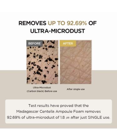 SKIN1004 Madagascar Centella Ampoule Foam Cleanser 125ml - Low pH, Natural Soda Powder, Coconut Surfactant - EWG Green Grade - Buy Online on GoSupps.com