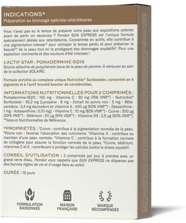 POM OL Preparation supplement for tanning imminent exposure | Prepares Active and Prolongs - SunExpress 2 x 15 days - 4 pigments black pepper vitamins C E and D3 selenium copper - Buy Online on GoSupps.com