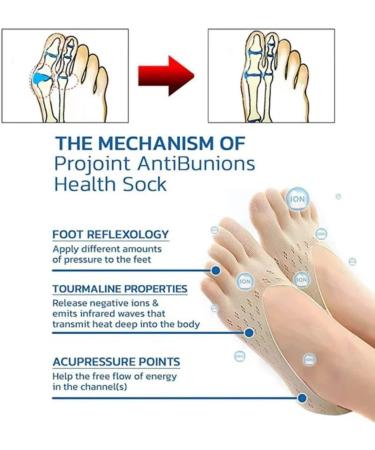 Orthoes Bunion Relief Socks Projoint - Anti Bunions Health Sock - Toe Alignment Compression Socks (10 Pairs, Multicolor) - Buy Online on GoSupps.com