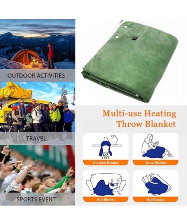 Jqual USB Electric Heating Blanket | Portable Heating Scarf - 3 Settings Washable - Anniversary Purple 140x80cm - Buy Online on GoSupps.com