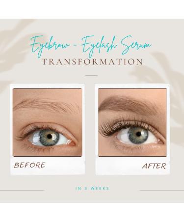EVA LUCRIA Oil Based Eyelash Growth Serum & Eyebrow Enhancer - 0.33 Fl Oz (10ml) - Volume Boost for Lashes, Mascara Included - Cruelty Free - Buy Online on GoSupps.com