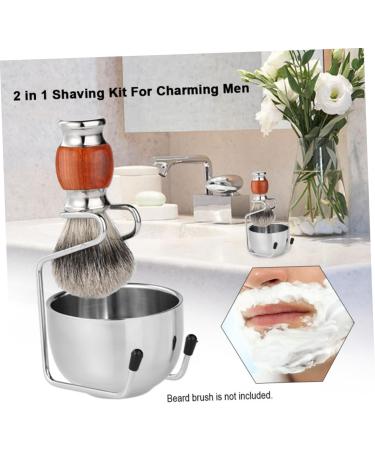 Frcolor 3-in-1 Brush Holder & Razor Stand - Perfect Gift for Dads & Friends - Organize Shaving Brushes & Razors - Buy Online on GoSupps.com