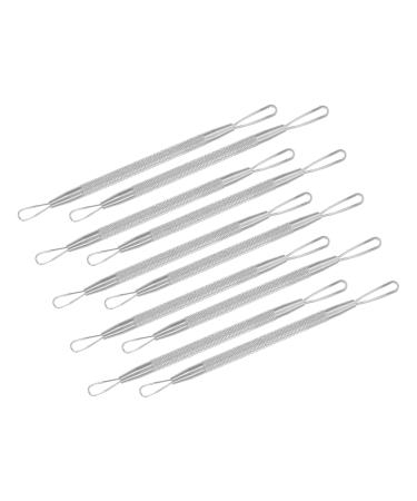 BIUDECO 7pcs Double-headed Extrusion Ring Cleaning Kits Comedone Extractors Pimple Tool Pore Stainless Steel