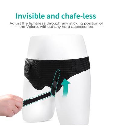 Lefeke Hernia Belt for Men - Adjustable Inguinal Support Brace for Groin Pain Relief & Bilateral Hernias (Medium 4 Compression Pads - Buy Online on GoSupps.com