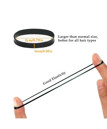 Buy Sularpek 300-Piece Black Hair Ties - Thin Elastic Hair Ties for Women & Girls | Perfect for Daily & Wedding Hairstyles - Buy Online on GoSupps.com