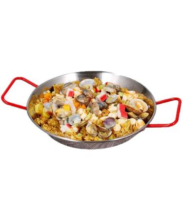 LAKEINX Pan Seafood Frying Pot Stainless Steel Double Ear Frying Pan Saucepan Fruit Plate Container Cooking Tools - Buy Online on GoSupps.com