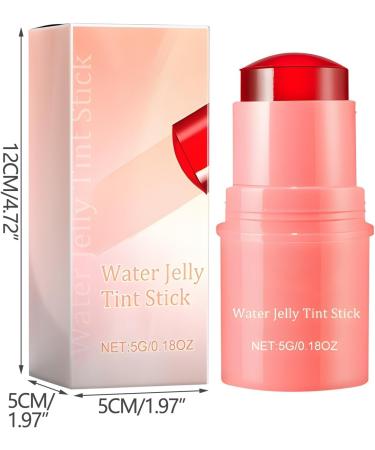Milk Jelly Tint Milk Cooling Water Jelly Tint Makeup Lip Tint Jelly Blush Stick Sheer Lip & Cheek Stain Solid Moisturizer Stick Buildable Watercolor Finish (Pink) - Buy Online on GoSupps.com