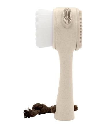 Better 3-in-1 Facial Cleaning Brush | Natural Fiber & Synthetic Bristles for Massage Clean & Peel | Ideal for Men & Women - International Shipping - Buy Online on GoSupps.com