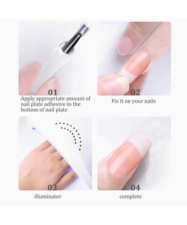 French Tip Nail Tips French Nails 10 Sheets Nude Color Short Press on Nails with White Edge 12 Size Full Cover Stick on Nails False Nails for Women Girls Nail Art Style2 - Buy Online on GoSupps.com