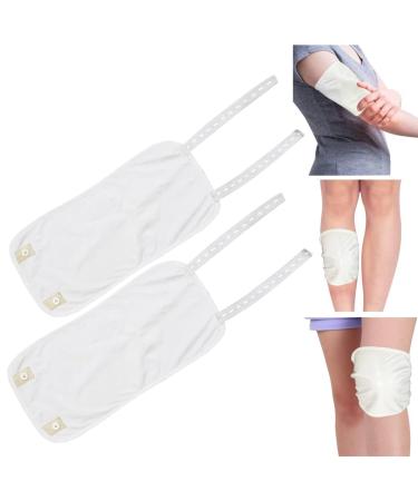 Enveloppe d'huile de ricin fuite l' preuve d'huile de ricin r utilisable enveloppe d'huile de ricin souplable Packs d'huile de ricin souple pour genoux veaux coude poignet (huile non incluse)