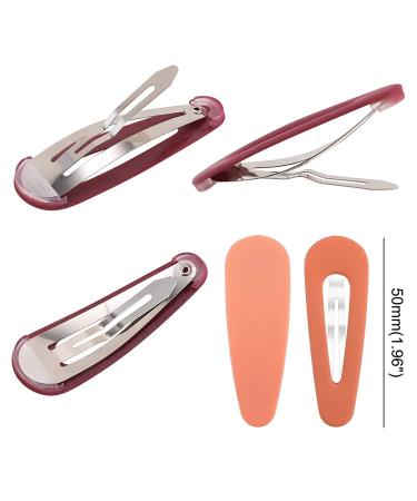Boobeen 20 Pack Acrylic Metal Snap Hair Clips for Women - Matte Hair Barrettes for Girls - Fashion Hair Accessories for Kids & Teens - Buy Online on GoSupps.com