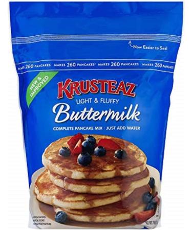 Krusteaz Buttermilk Complete Pancake Mix 4.53kg Reusable Pouch | Just Add Water | Light & Fluffy Texture | Waffles & Biscuits | Multipurpose Mix | Sold by EPL - Buy Online on GoSupps.com