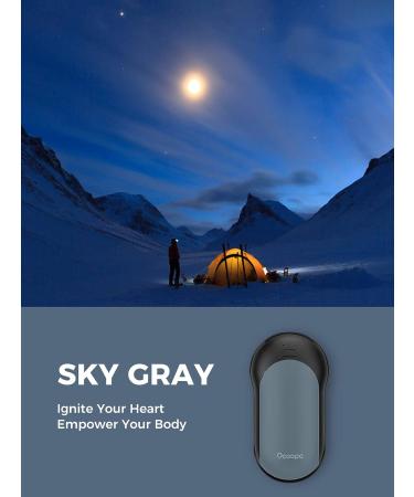OCOOPA Fast-Charging Hand Warmers, 10000mAh Handwarmer with PD & QC 3.0 Rechargeable Hand Warmer Supercar Design Heating time 15 Hrs Perfect for Outdoor Activities Brilliant Winter Gift Sky Gray - Buy Online on GoSupps.com