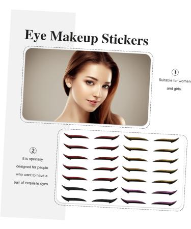 Angoily 40 Pairs Eyeshadow Stickers Eyeliner Double Eyelid Tape Glitter Eye Skin Sticker No Smudge Mold - Buy Online on GoSupps.com