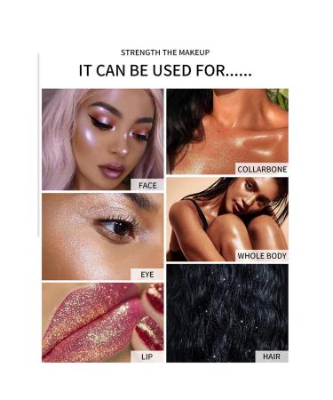 Glamaz Fairy Dust Highlighter Powder Stick - Body Glitter Contour Blush Makeup (White) - Buy Online on GoSupps.com