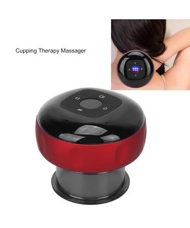 Electrical Cupping Therapy Massager Set | GUA SHA Device for Pain Relief & Cellulite Treatment - Red - Buy Online on GoSupps.com