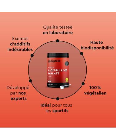 L-Citrulline Malate 2:1 Powder 600g - Highly Dosed Pre-Workout Amino Acid - 4800mg Citrulline Malate - Optimal Solubility & Maximum Purity - Laboratory Tested Vegan & No Additives - Buy Online on GoSupps.com