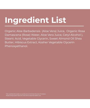Essence Skin Care Rose Face Cream Deeply Hydrating Nourishing Moisturizer with Rose Water Aloe Vera Sweet Almond Oil Shea Butter Hyaluronic Acid Hibiscus Extract - Buy Online on GoSupps.com