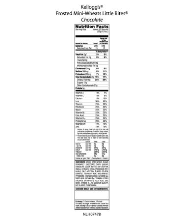 Kellogg's Frosted Mini-Wheats Little Bites Chocolate Cereal 15.8oz (Pack of 4) - Buy Online on GoSupps.com