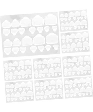 minkissy 20 Sheets False Nail Stickers With Glue Stickers For False Nails Waterproof Labels Pressure Glue Gel For False Nails Short Gummed Paper